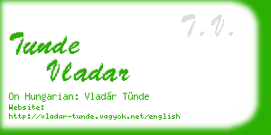 tunde vladar business card